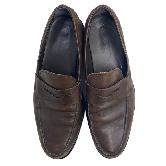 Tod's Brown Leather Loafers - Size 9.5 - Picture 7 of 8